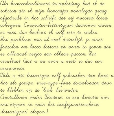 Schoolschrift door Bart Voorzanger